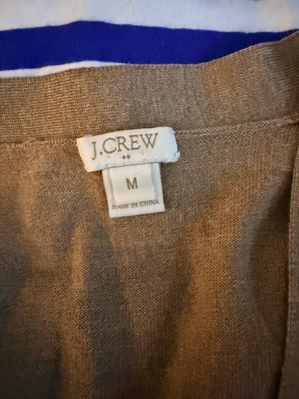 J. Crew Cream Crewneck Short Sleeve Tee. - Picture 7 of 9